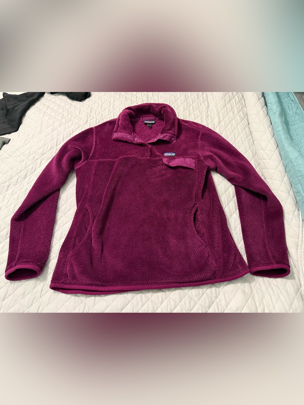 Patagonia Women's Teddy Fleece Pullover Jacket - Deep Berry Purple